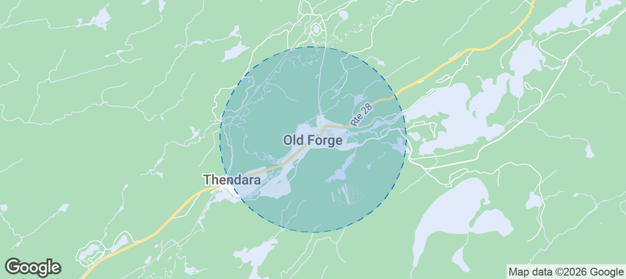 Old Forge Airbnb map